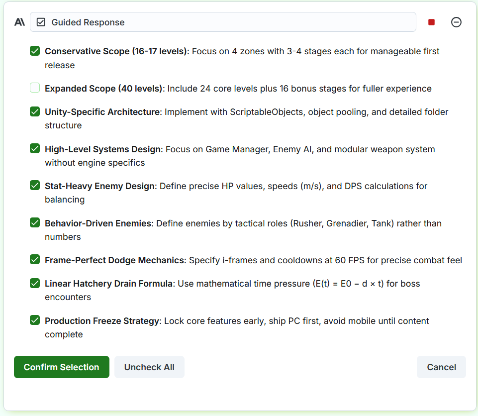 Zone Breakdown Specifications